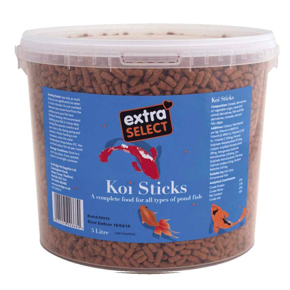 Extra Select Koi Sticks 5 litre tub