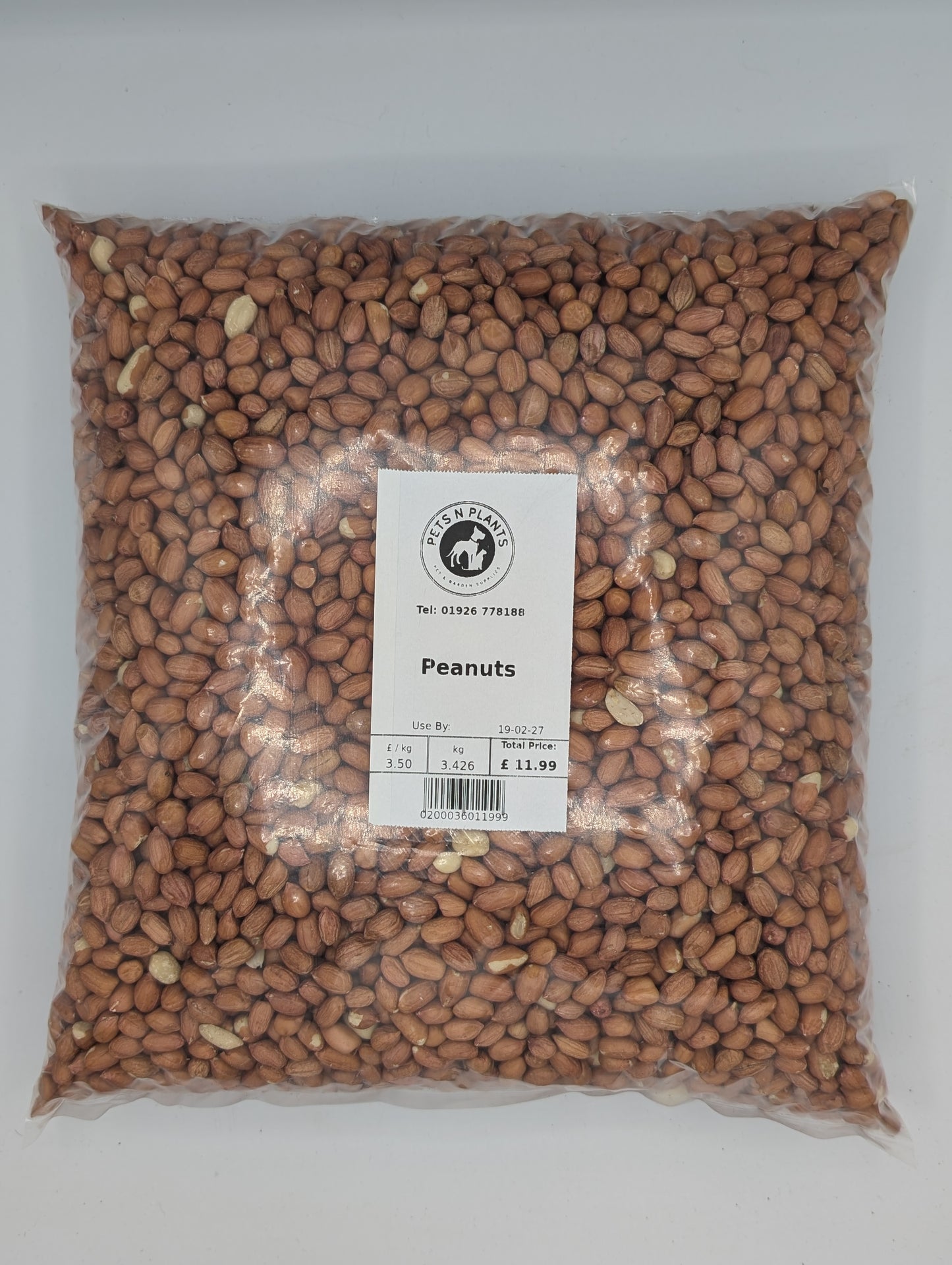 Pets N Plants Peanuts 3.42kg bag