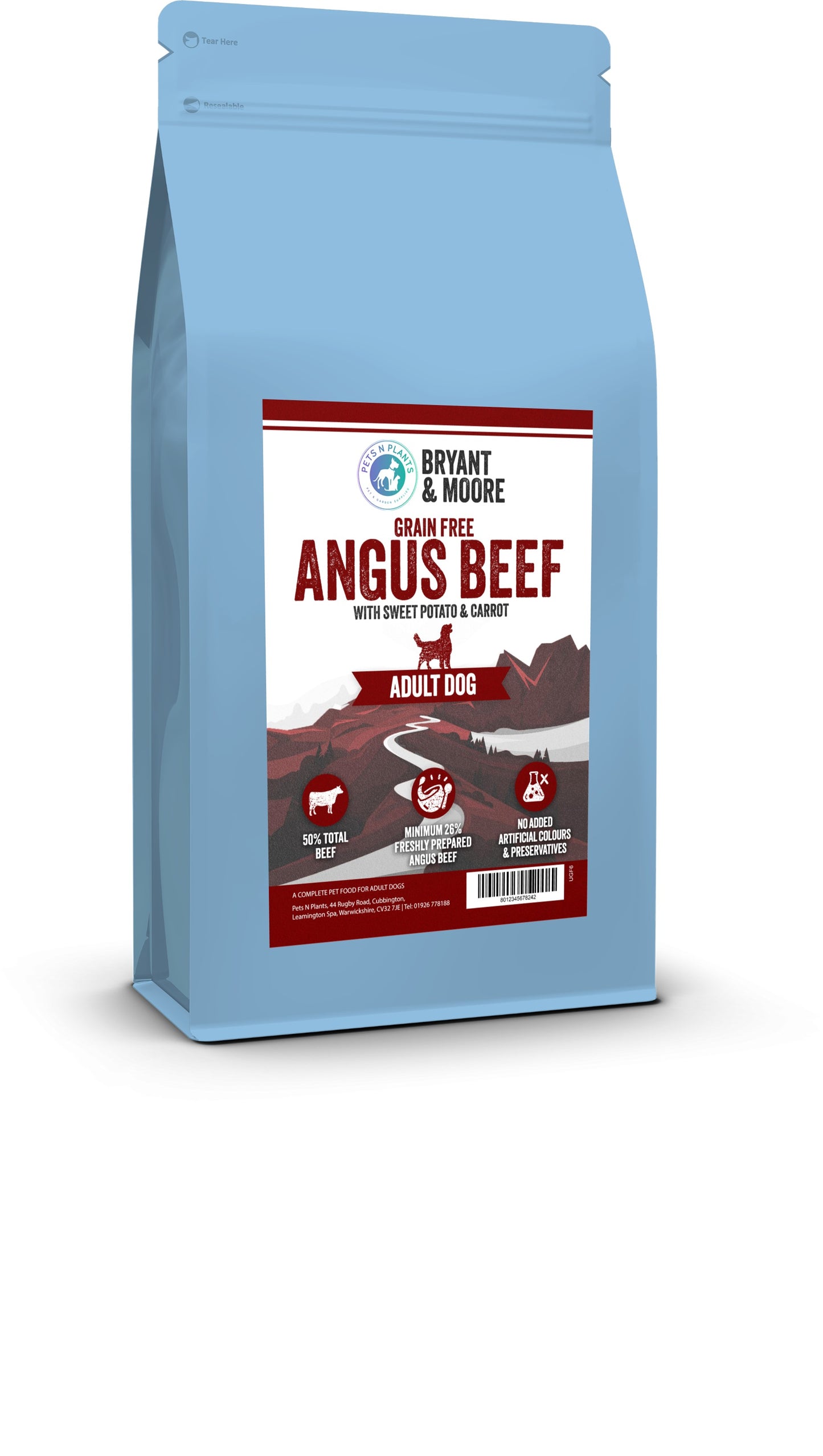 Pets N Plants Angus Beef Grain Free 6kg