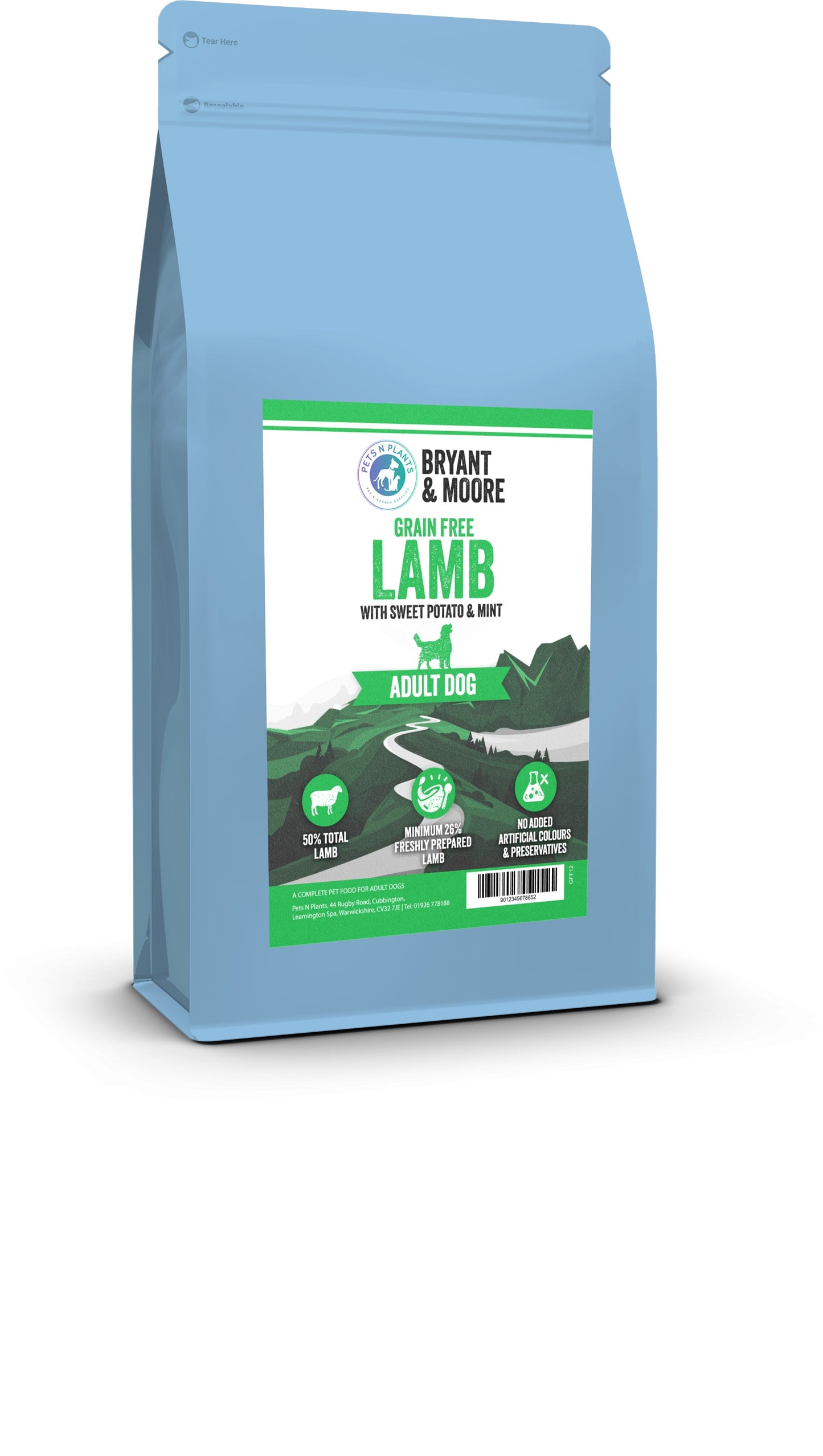 Pets N Plants Lamb Grain Free 2kg