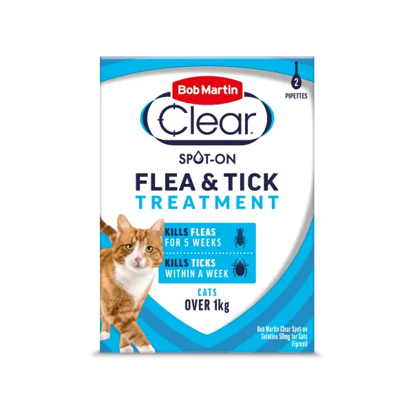 Bob Martin Clear Spot-On flea and tick treatment for cats