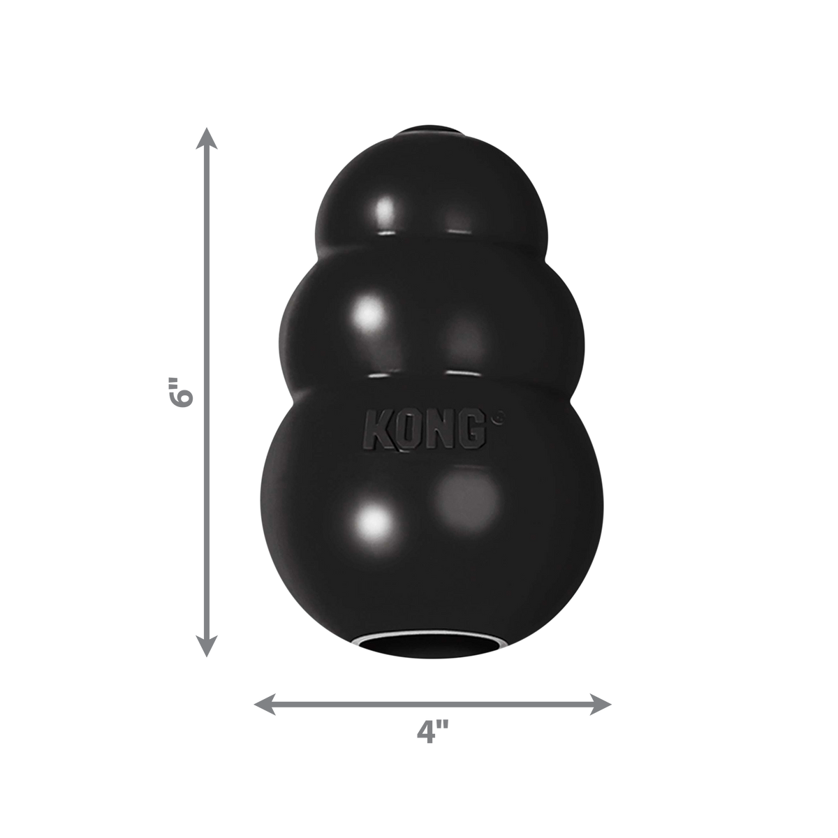 KONG Extreme XXL black rubber dog toy