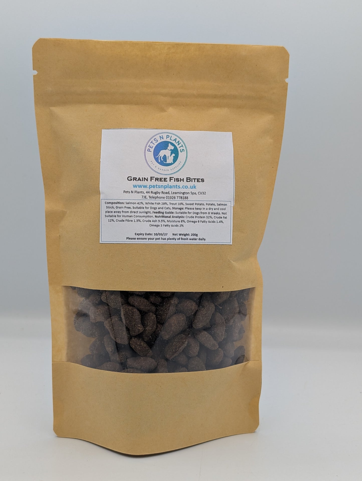 Pets N Plants Grain Free Fish Bites 200g