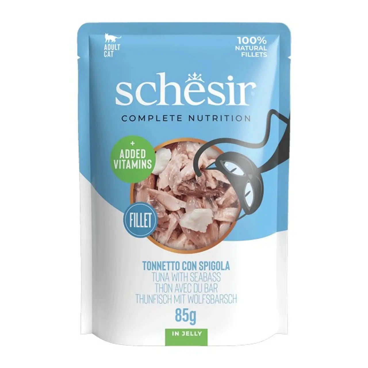 Schesir Cat Pouch Tuna & Seabass 85g