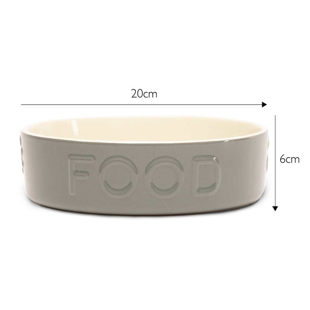 Scruffs Classic Grey Slow Feeder 20cm side view