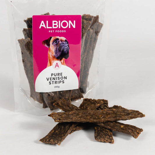 Albion Venison Strips 200g