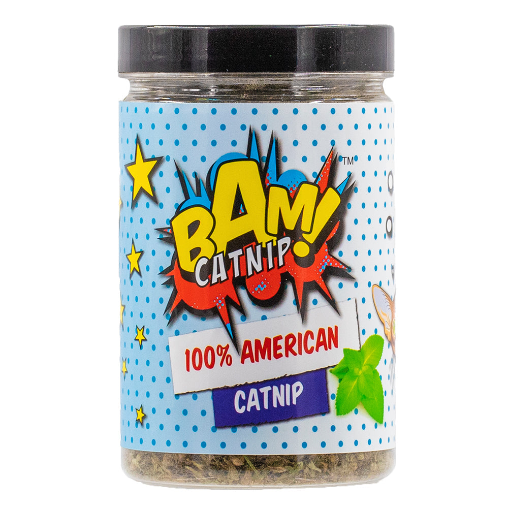 BAM! Catnip 100% American Catnip tub