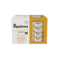 Applaws Cat Can Chicken Selection in Broth 12 x 70g multipack