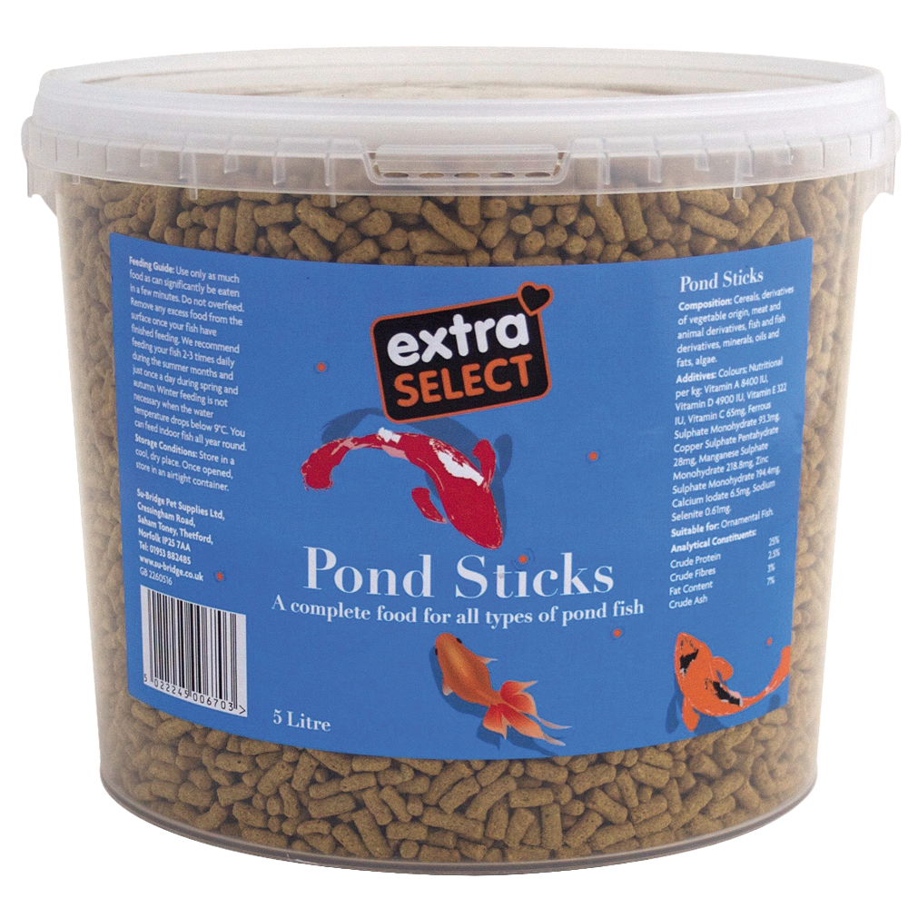 Extra Select Pond Sticks 5 litre tub