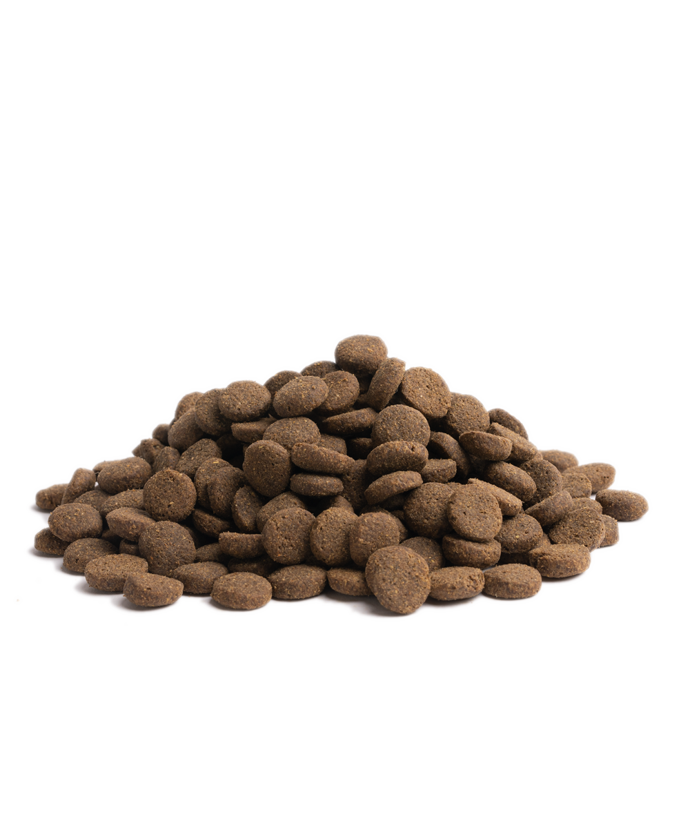 Close-up of Essential Foods Estate Living kibble