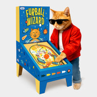 SUCK UK cardboard cat pinball machine toy