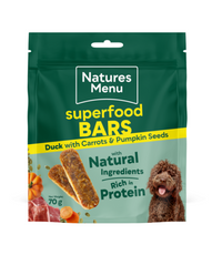 Natures Menu Country Hunter Superfood Bars Duck 70g