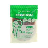 Purrform Fresh Deli Steamed Wild Boar and Pork cat food pouch