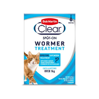 Bob Martin Clear Spot-On Wormer for cats and kittens 2 pipettes