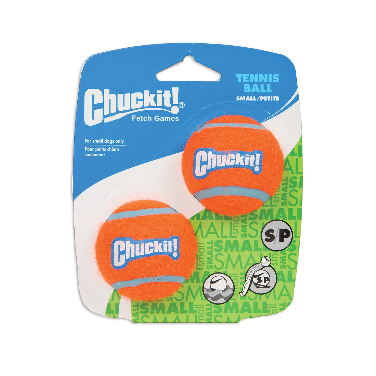 Chuckit tennis balls small 2 pack for dogs