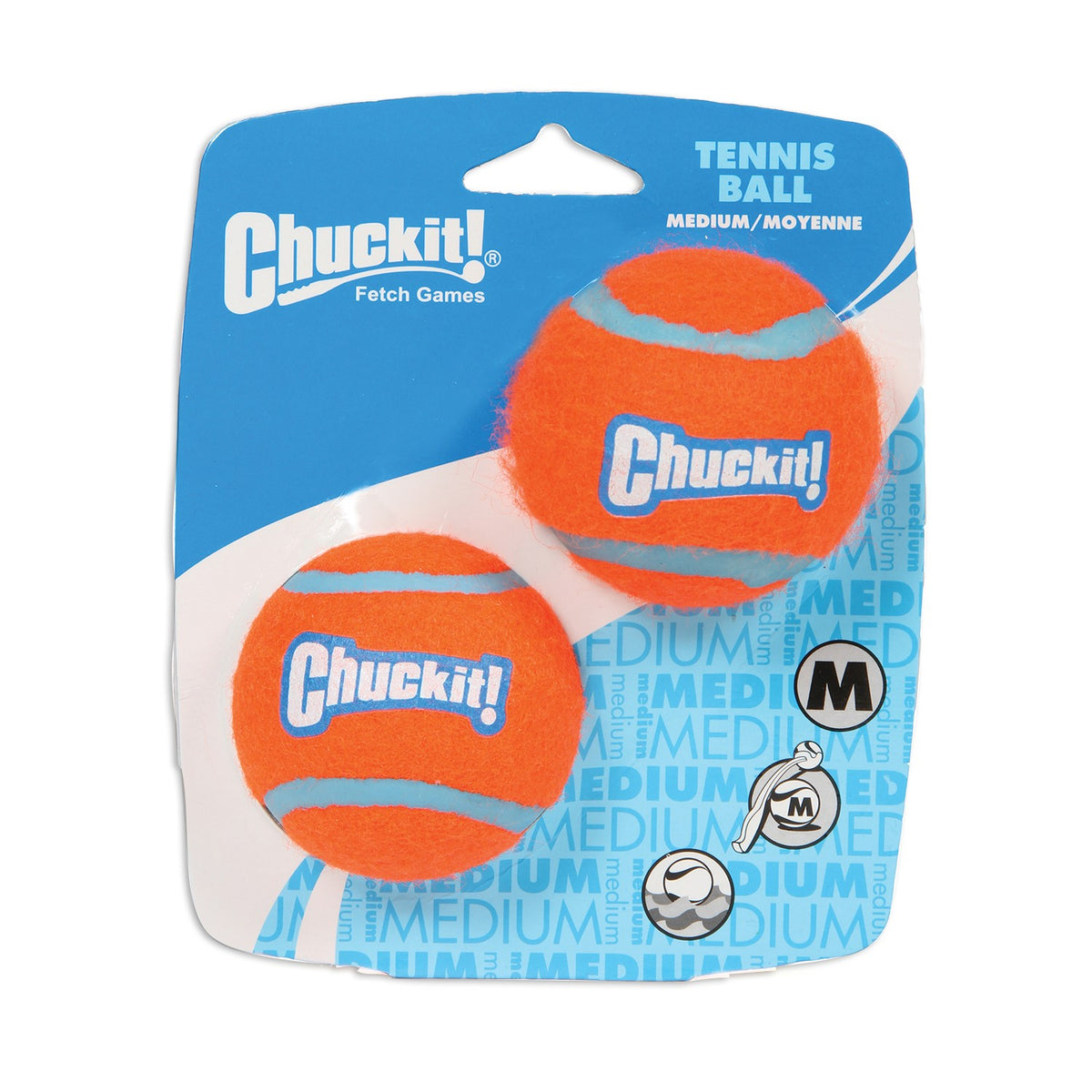 Chuckit tennis balls medium 2 pack for dogs