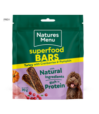 Natures Menu Country Hunter Superfood Bars Turkey