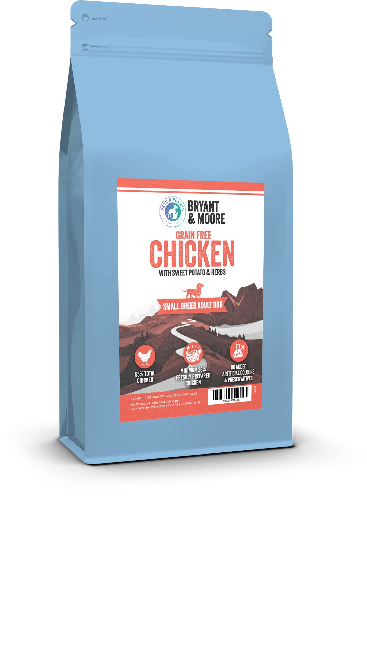 Pets N Plants Small Breed Chicken Grain Free 2kg