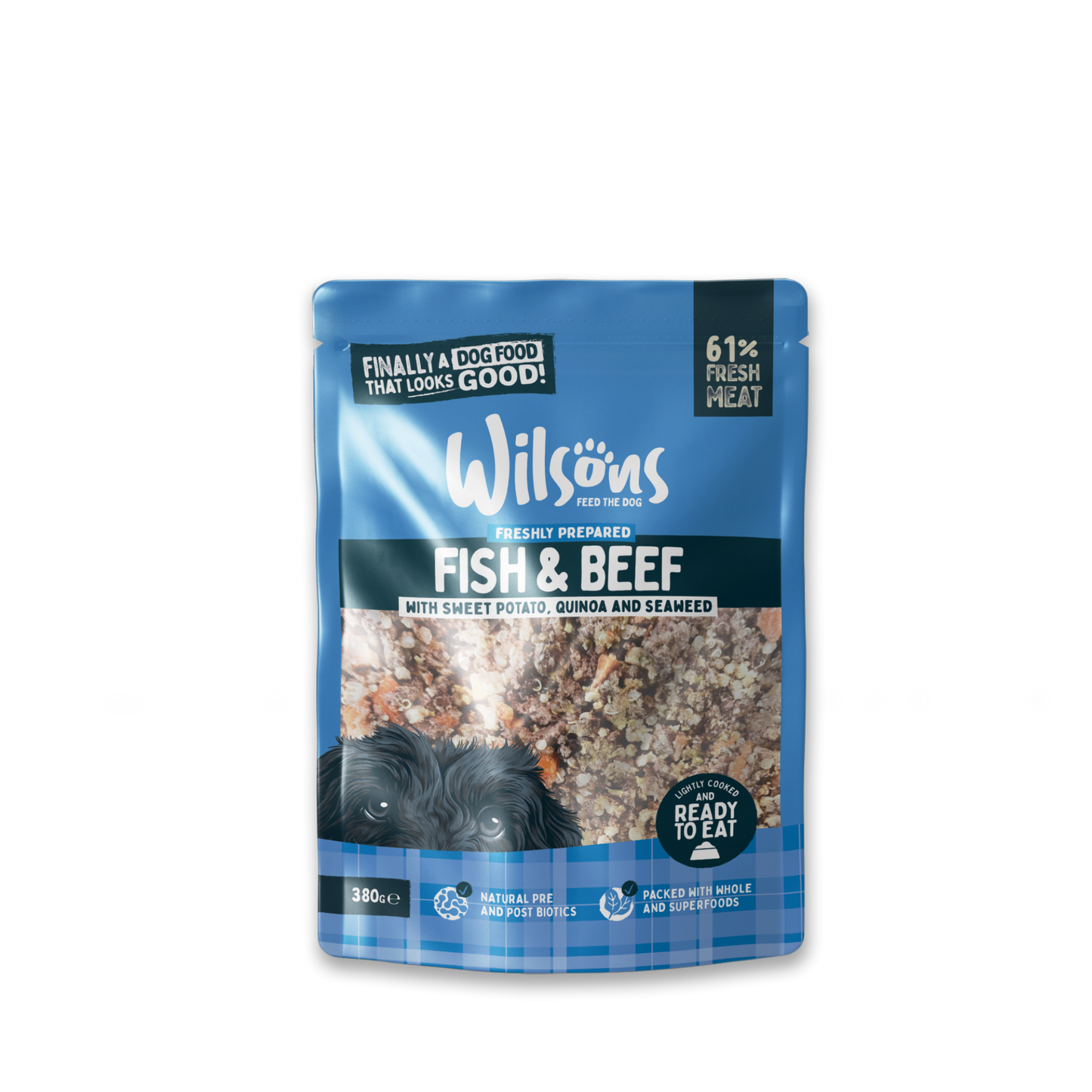 Wilsons Fish & Beef Feed Fresh Pouch 380G