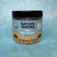 Satch's Snacks Bee Pollen 100g supplement jar for dogs