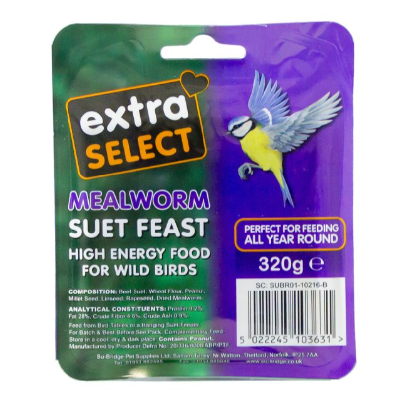 Extra Select Mealworm Suet Block 320g