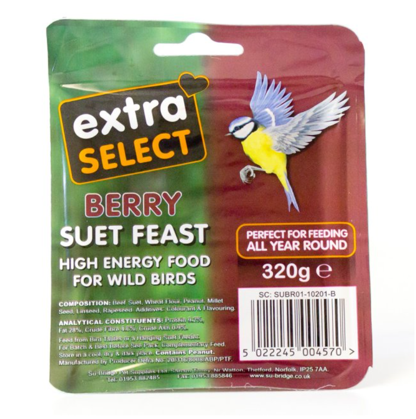 Extra Select Berry Suet Block 320g