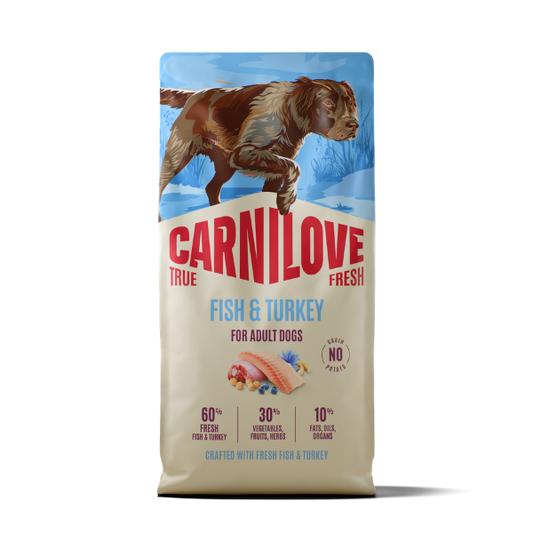 Carnilove True Fresh Fish & Turkey dog food bag