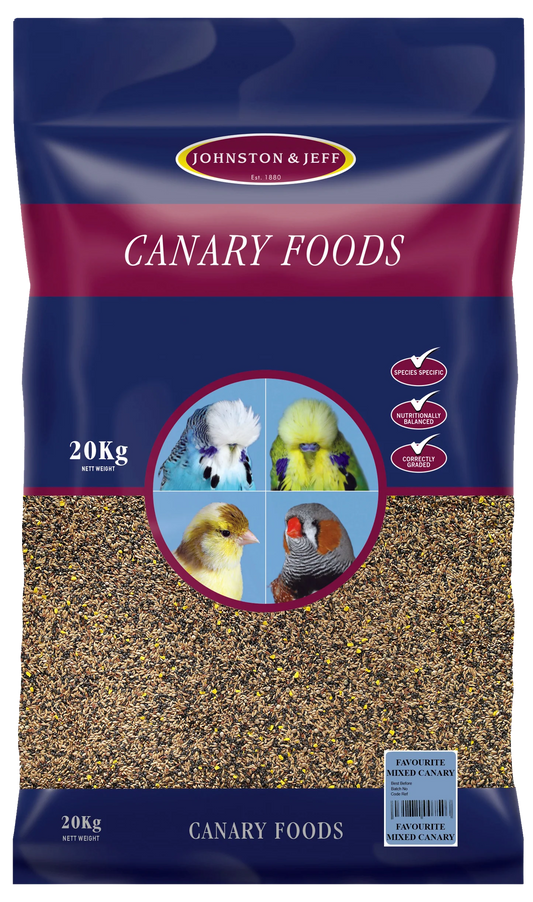 J&J Favourite Mixed Canary Food 20kg