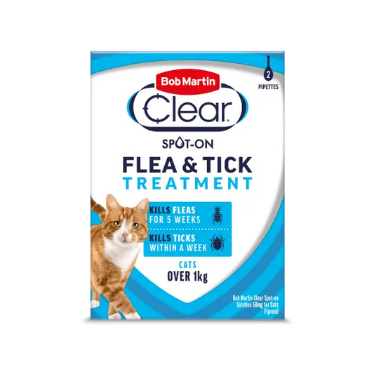 Bob Martin Clear Spot-On flea and tick treatment for cats