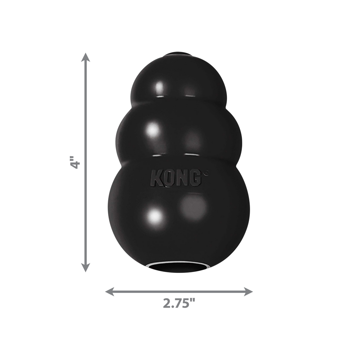 KONG Extreme Large black rubber dog toy
