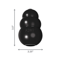 KONG Extreme Medium black rubber dog toy