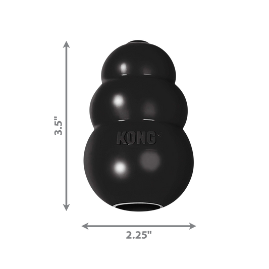 KONG Extreme Medium black rubber dog toy