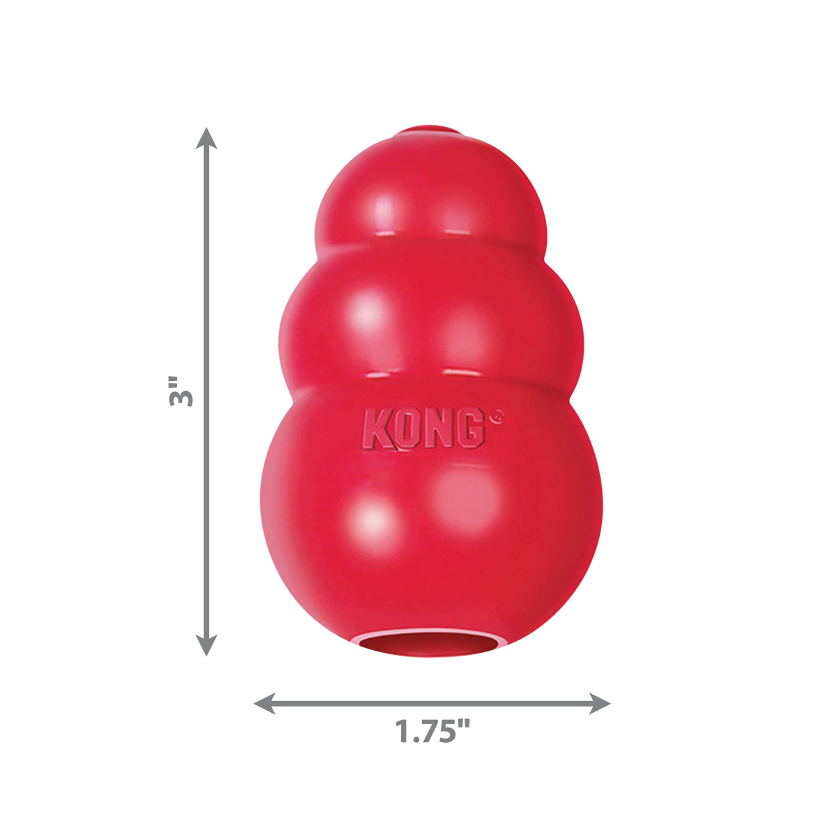 Kong Classic Small red rubber dog toy