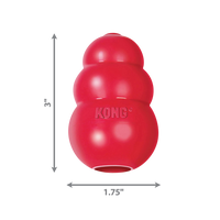 Kong Classic Small red rubber dog toy