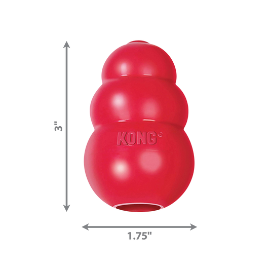 Kong Classic Small red rubber dog toy