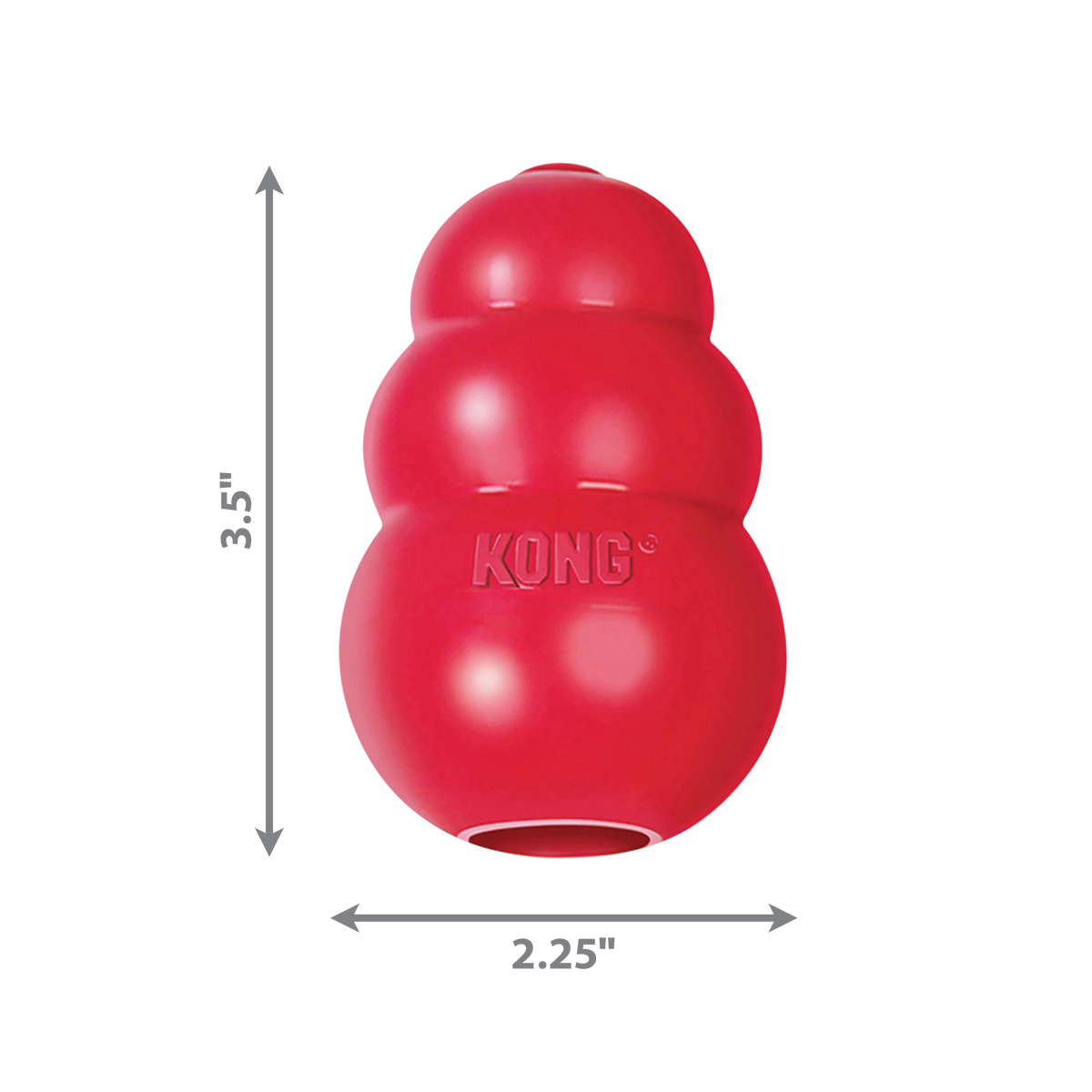 Kong Classic Medium red rubber dog toy