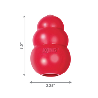 Kong Classic Medium red rubber dog toy