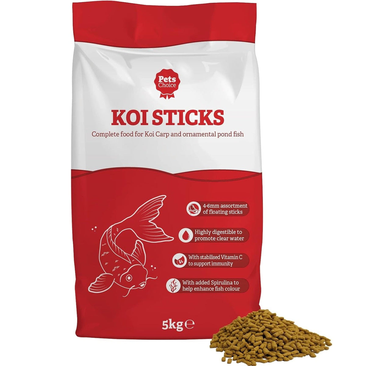Pets Choice Koi Sticks 5kg bag