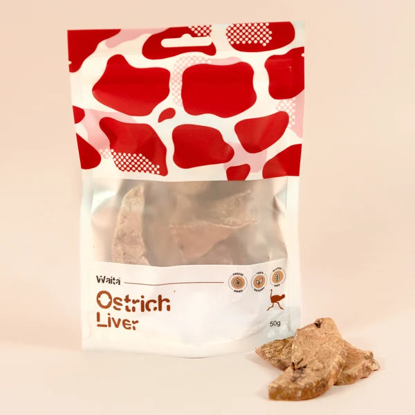Waita Pet Freeze Dried Ostrich Liver 50g