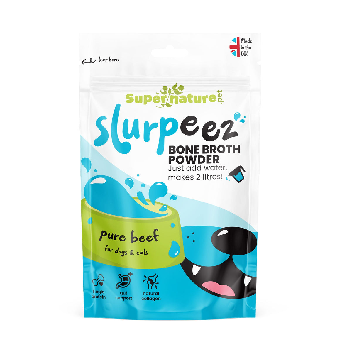 Supernature Slurpeez Bone Broth Powder Pure Beef 60g