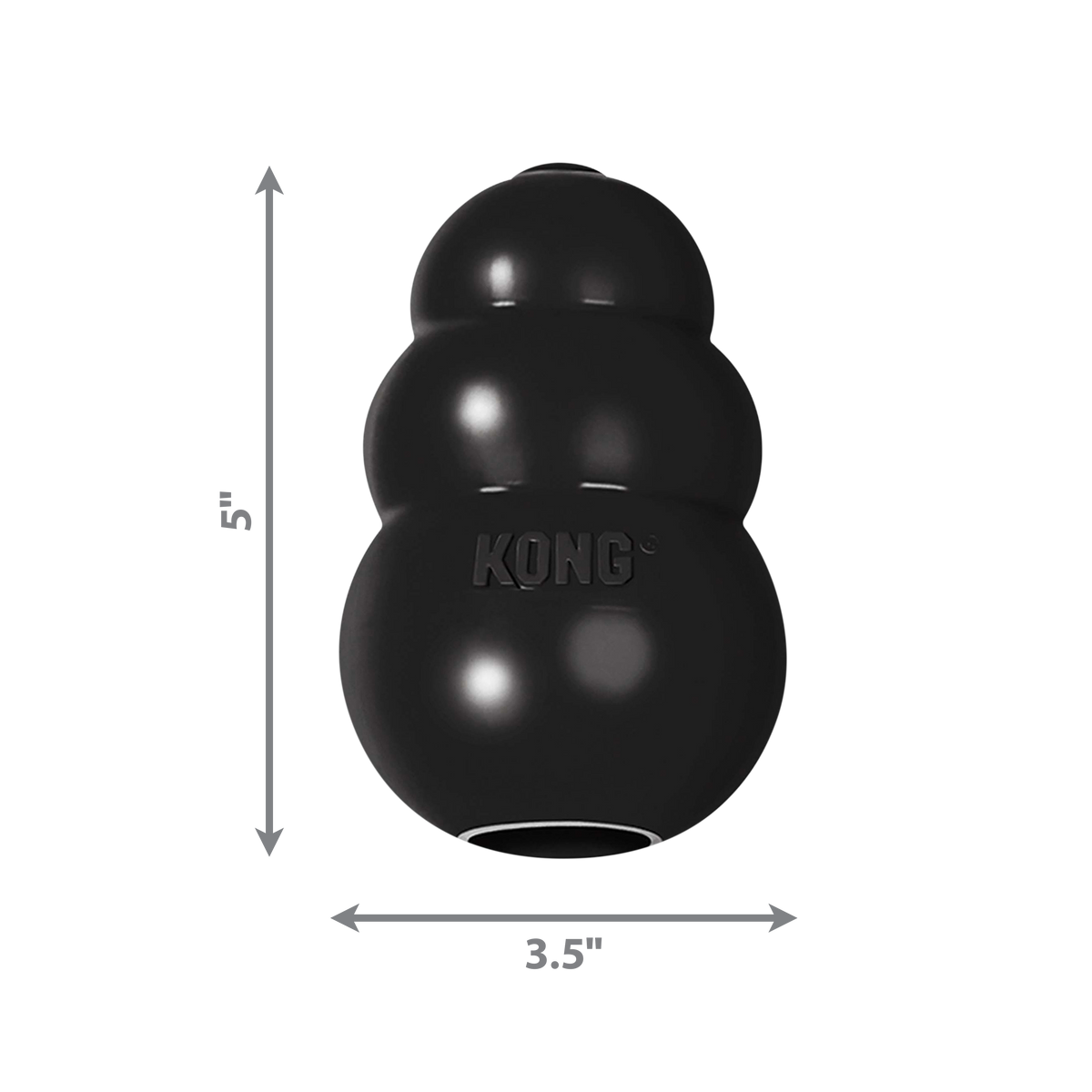 KONG Extreme XL black rubber dog toy
