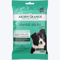 Arden Grange dental sticks with mint and superfoods 7 pack for dogs