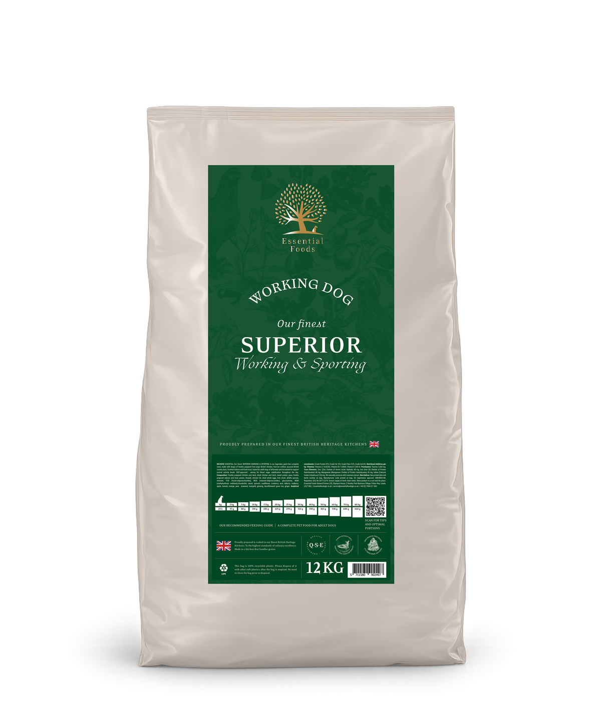 Essential Foods Superior Working and Sporting dog food 12kg bag