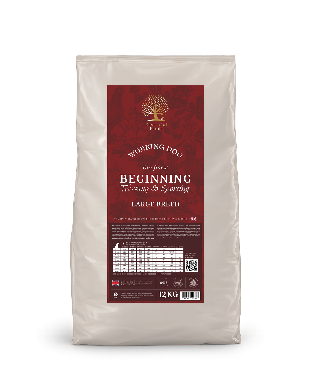 Essential Foods The Beginning Large Breed Puppy Sporting & Working 12kg