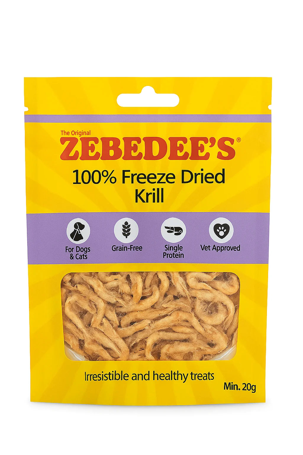 Zebedee Freeze Dried Whole Krill 20g