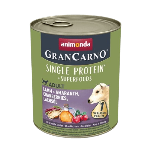 Animonda GranCarno Single Protein Superfoods with Lamb wet dog food