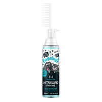 Bugalugs 2 in 1 detangling and conditioning foam comb for dogs