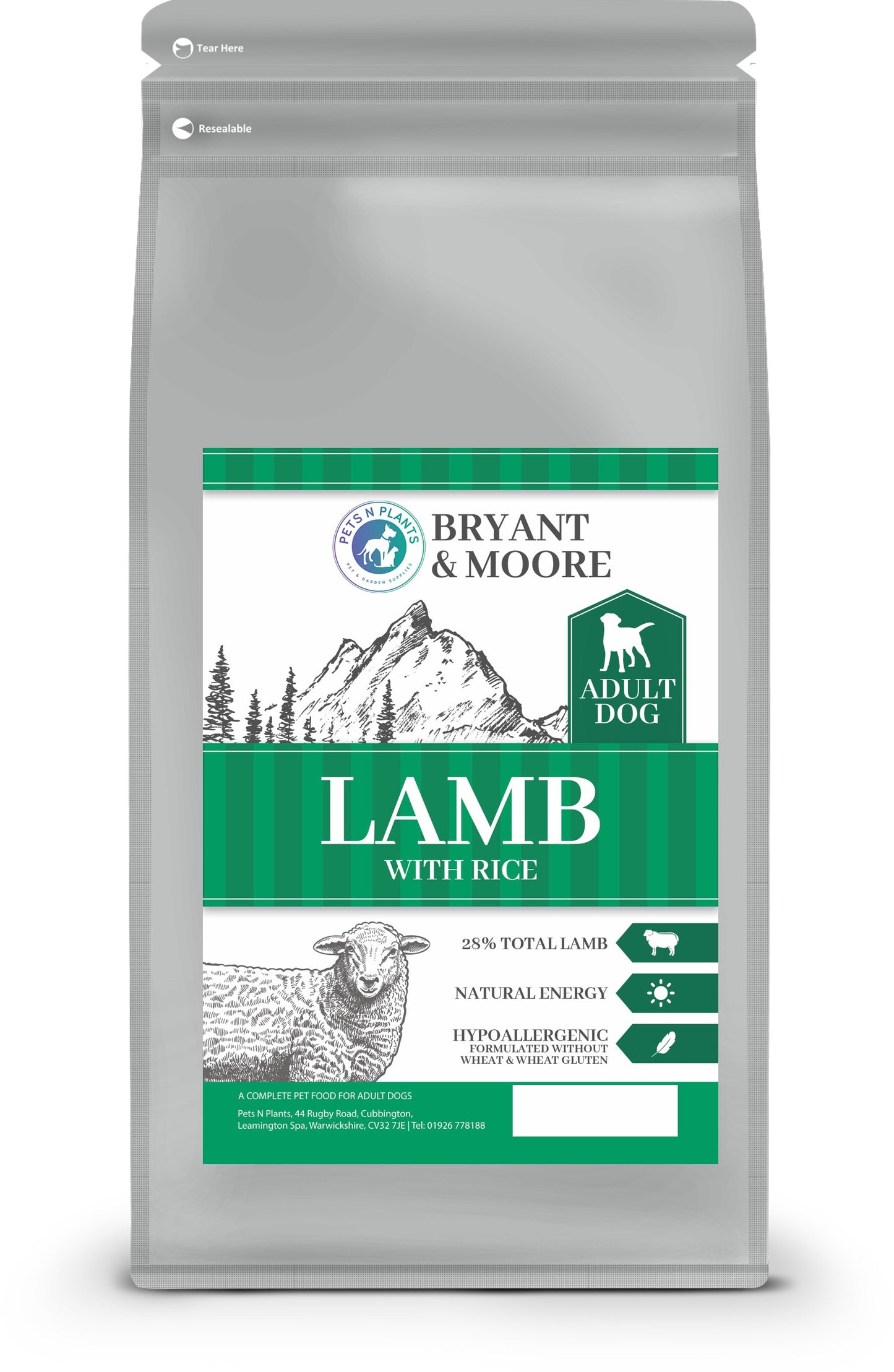 Pets N Plants Super Premium Lamb with Rice 12kg