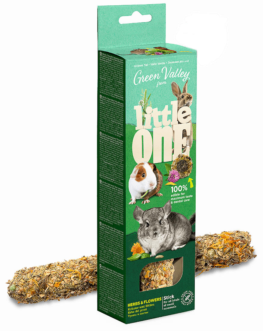 Little One Green Valley Grain Free Herbs & Flowers Stick