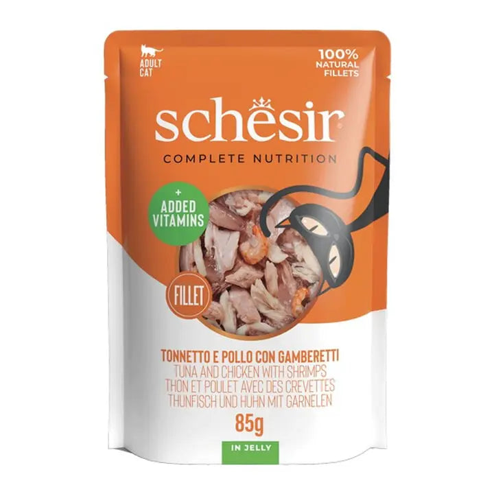 Schesir Cat Pouch Tuna, Chicken & Shrimp 85g